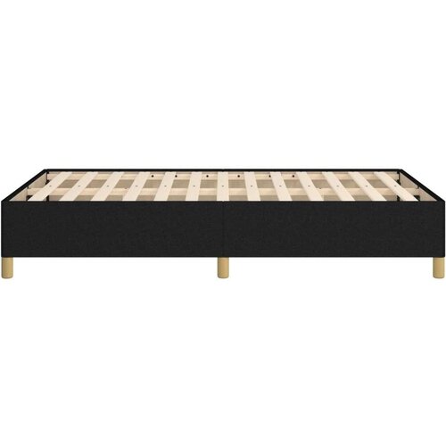  Okvir kreveta crni 120 x 190 cm od tkanine Slike