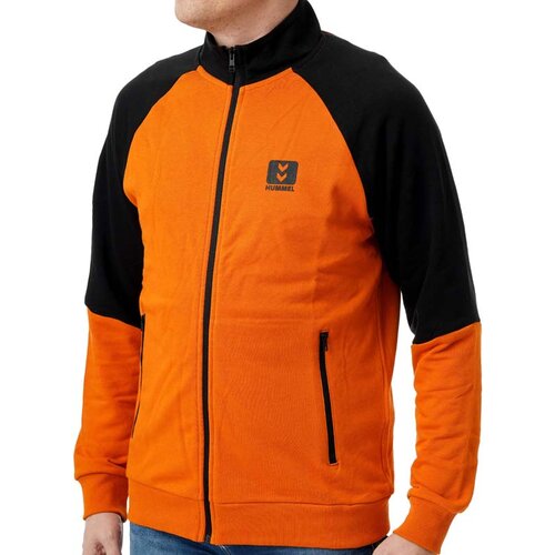 Hummel muški duks Hmlbrende zip, Narandžasto-crni Cene