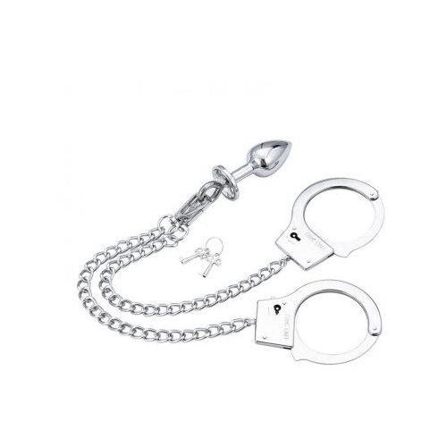 Ohmama Fetish Hand Cuffs With Chain and Anal Plug Cijene