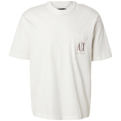 Armani Exchange Majica temno bež / off-bela Cene