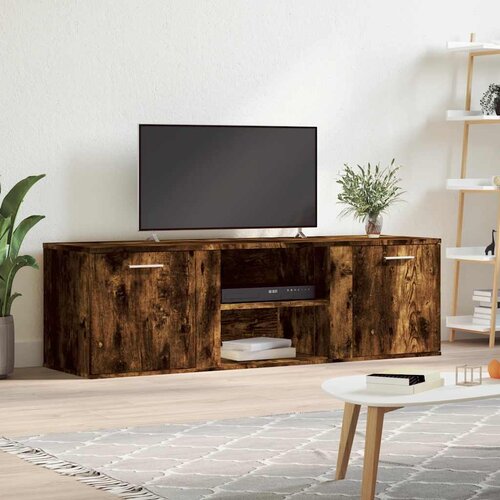 TV ormarić boja dimljenog hrasta 120x34x37 cm konstruirano drvo Cene