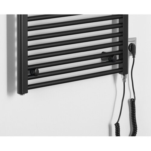 Aqualine kupatilski električni radijator direct-e 600W 132x60 cm mat crne boje Slike