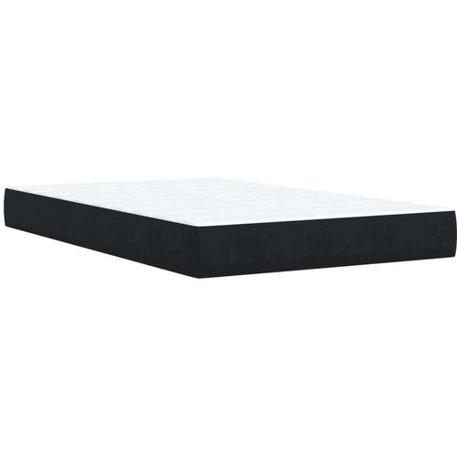 VidaXL krevet box spring s madracem crni 120 x 190 cm bar&amp;scaron;unasti Slike