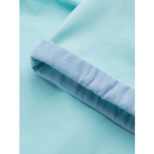 Ombre Men's chinos shorts with denim trim Cene