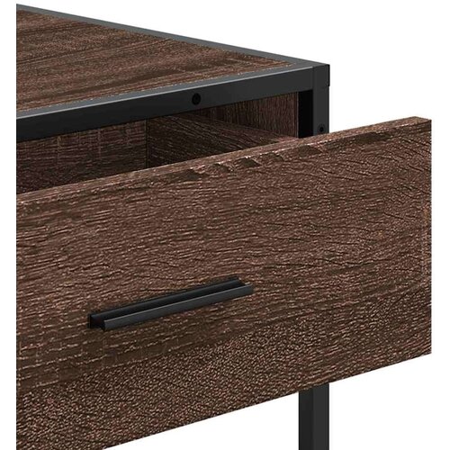 VidaXL Konzolni stol boja hrasta 90x35x80 cm konstruirano drvo Slike