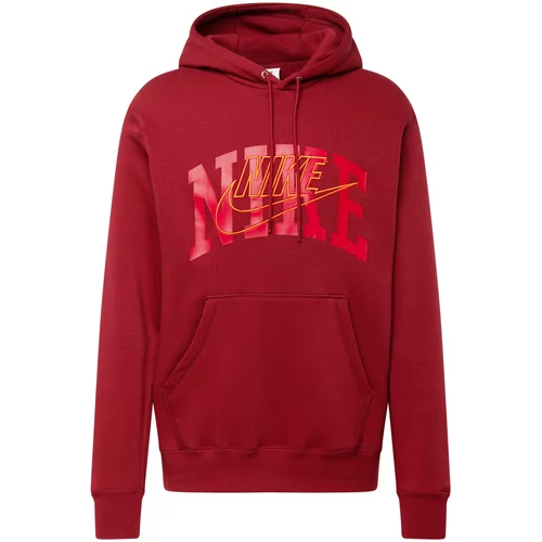Nike Sportswear Sweater majica 'CLUB' narančasta / svijetlo crvena / tamno crvena