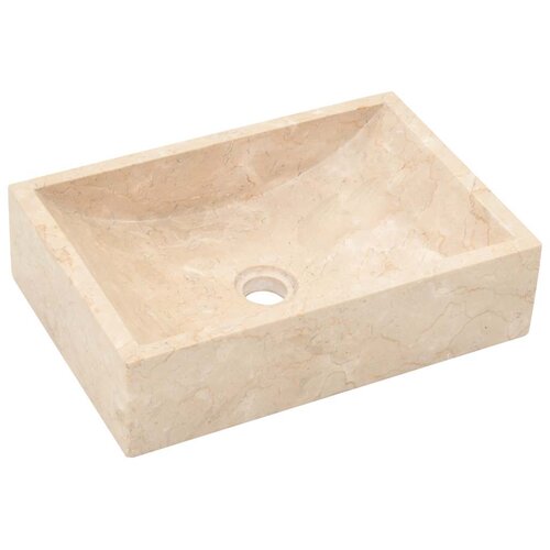  Umivaonik 45 x 30 x 12 cm mramorni visoki sjaj krem Slike
