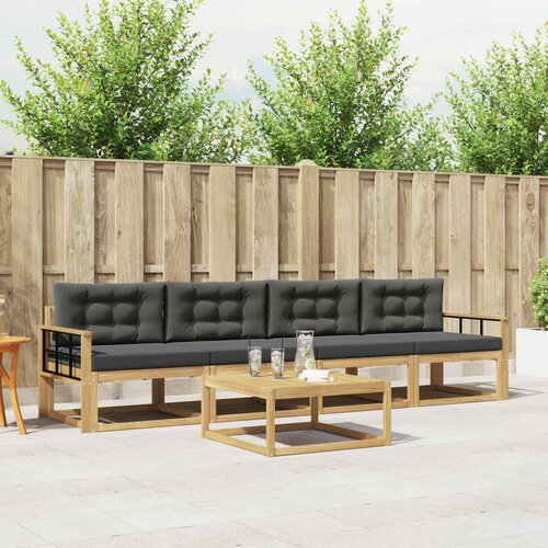  Set vanjskih sofa 4 kom. Bijela i antracit Cijene