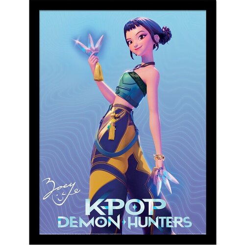 KPop Demon Hunters Uokvirena slika - Zoey, 30 x 40 cm Cijene
