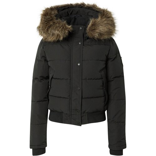 Superdry Puhovke Everest Hooded Bomber Jacket Črna Slike