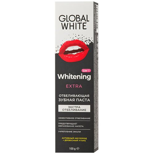 Global White whitening extra pasta za zube 100g Slike