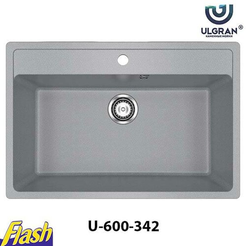 granitna sudopera usadna kvadratna - ulgran - U-600 - (5 boja) 342 - grafit Slike