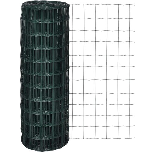 vidaXL Evro ograja iz jekla 25 x 1,5 m zelena Cene
