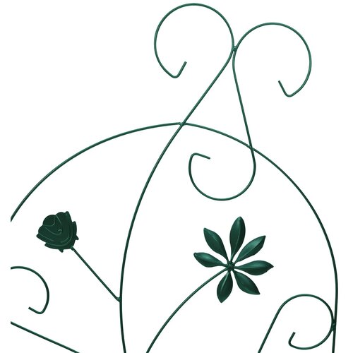  Vrtna Ograda 3 pcs Zelena 112 x 39,5 cm Čelik Slike