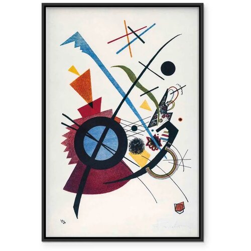  Slika - Wassily Kandinsky &amp;ndash; Violett 40x60 U crnom drvenom okviru Slike