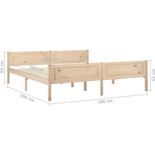  za krevet od masivne borovine 180 x 200 cm Slike