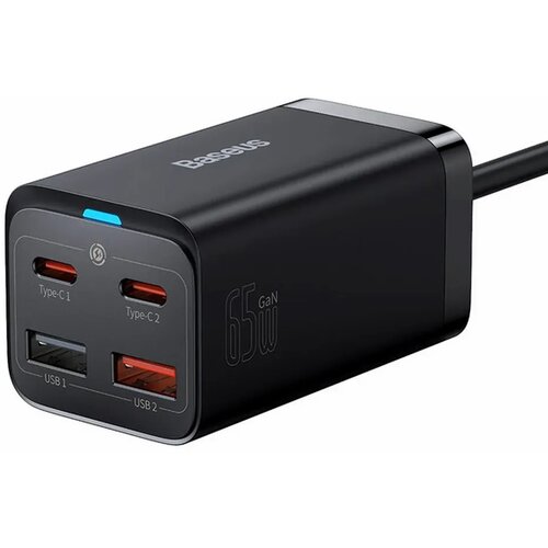 Baseus GaN3 Pro zidni punjač 2xUSB + 2xTyp C PD 65W crni CCGP040101 Cene