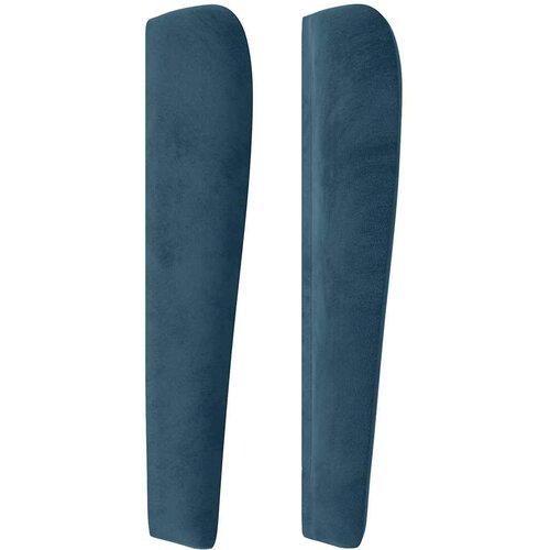  Uzglavlje s u&amp;scaron;ima tamnoplavo 83 x 23 x 118/128 cm bar&amp;scaron;unasto Slike