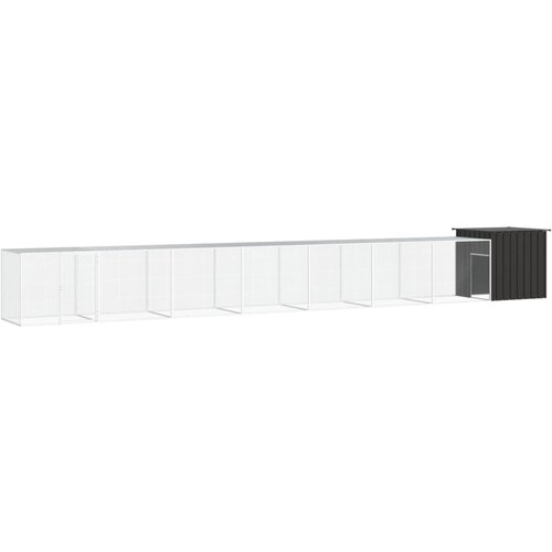 vidaXL Kavez za kokoši antracit 800x91x100 cm pocinčani čelik Cijene