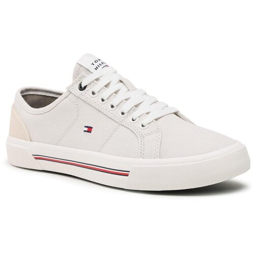 Tommy Hilfiger Niske tenisice tamno plava / kameno siva / crvena / bijela Cijene