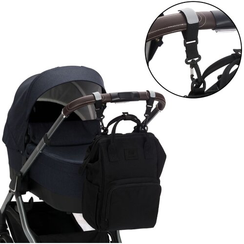 Fillikid torba/ruksak za pelene Barcelona, black Slike