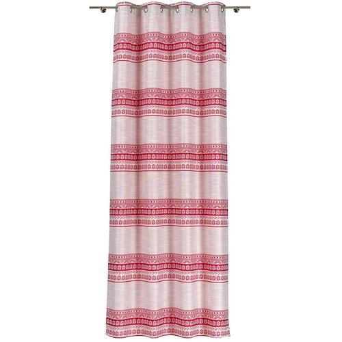 Mendola Fabrics Rdeča/bež zavesa 140x255 cm Doina – Cene