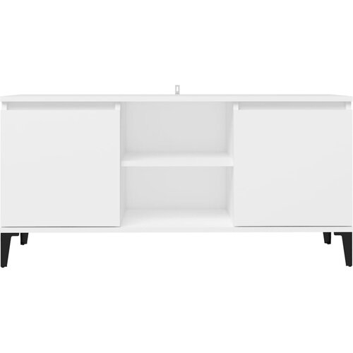  ormarić s metalnim nogama bijeli 103,5 x 35 x 50 cm Slike