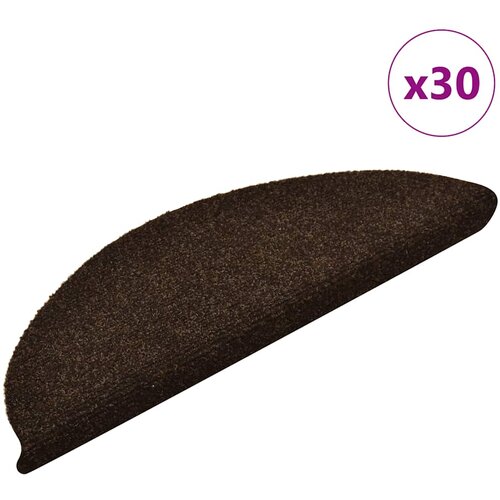 vidaXL Preproge za stopnice samolepilne 30 kosov temno rjava 56x17x3cm Cene