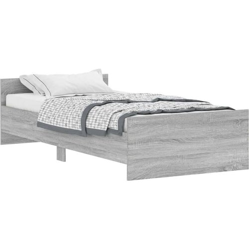 vidaXL Okvir za krevet boja hrasta 90x190 cm od konstruiranog drva Cene