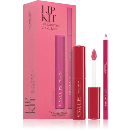 Pierre René Professional Lip Kit darilni set za ustnice 03 Rose Fusion 2 kos Cene