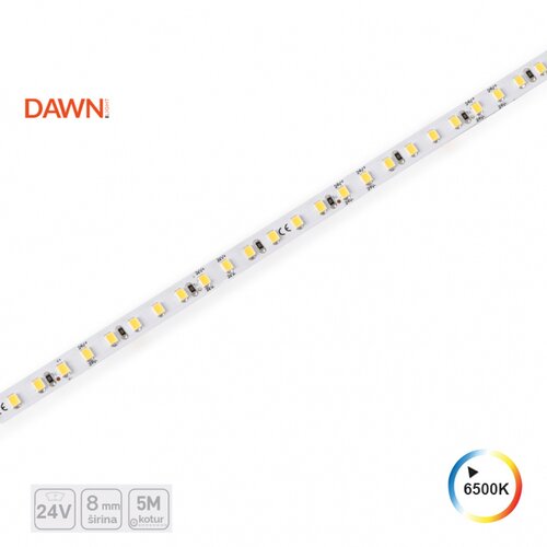 Dawn led traka hl 2835-120-W, 24V, Ip20, 5Met, 12W/M, 8mm Slike