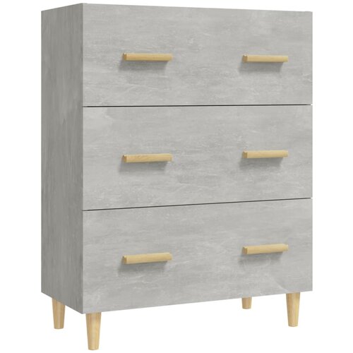 Maison Chic Komoda - Predalnik betonsko siva 70x34x90 cm konstruiran les, (21718179) Slike
