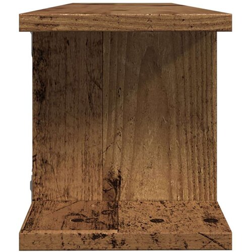 VidaXL Zidne police 2 kom boja staro drvo 75x18x20cm konstruirano drvo Slike