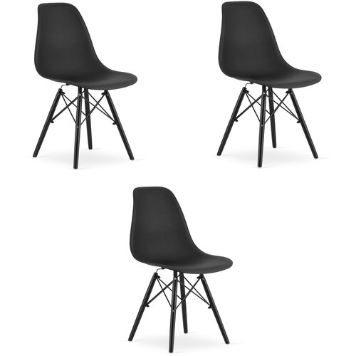 Brandless OSAKA stol črn / noge črne x 3, (22030922) Cene