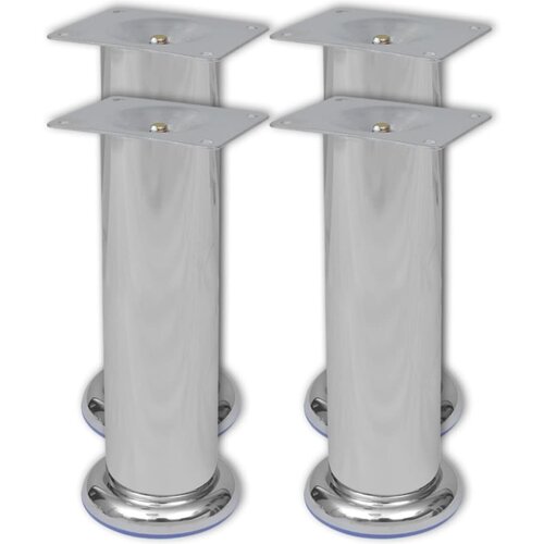 vidaXL 4 Okrogle Noge za Kavč Krom 180 mm Cene