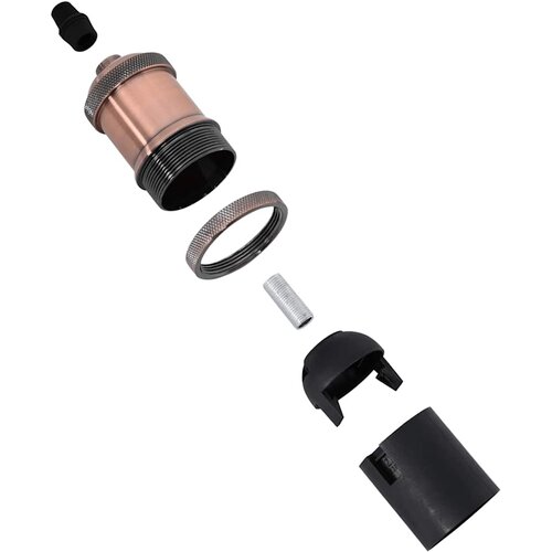  Grla za žarulje 2 kom crvena bronca E27 49 x 94 mm Slike