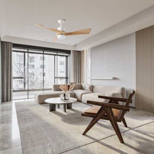 ZEVENTI - LED Plafonski ventilator NATURITO LED/18W/230V Wi-Fi Tuya bela/hrast + daljinski upravljač Slike