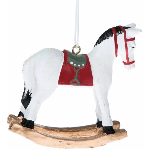 Dakls bijeli viseći ukras u obliku konja dakls
