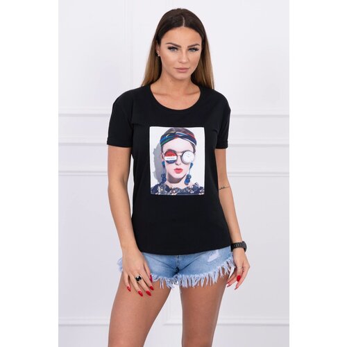 Kesi Women's graphic blouse black Cijene