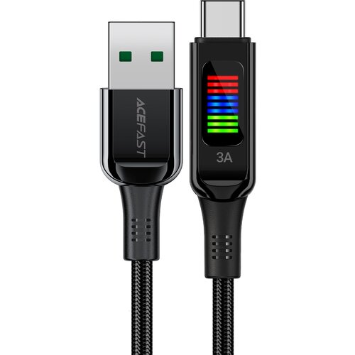Acefast USB-A - USB-C kabel 60 W z 1,2 m zaslona, črn, (21831887) Cene