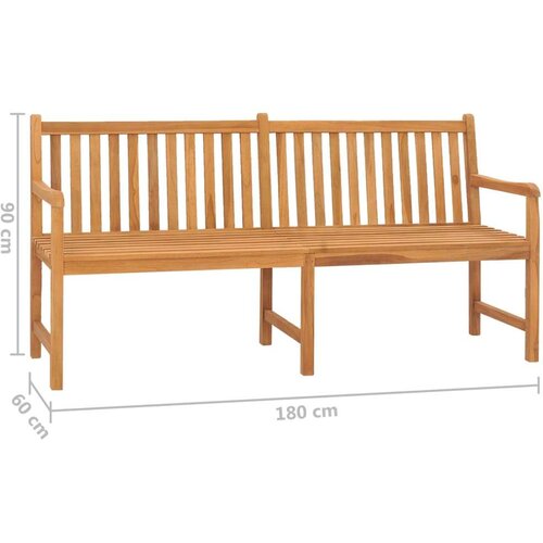 VidaXL Vrtna klupa 180 cm od masivne tikovine Slike