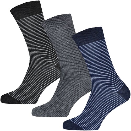 Gianvaglia 3 pari bombažne moške nogavice Elite Stripes Cene