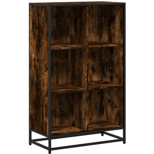 Maison Chic Knjižna omara - Knjižni regal dimljeni hrast 65,5x33x107,5 cm inženirski les, (21725360) Slike