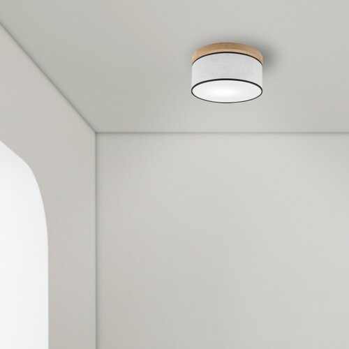  Brilagi - LED plafonjera BELLADONNA 1xE27/15W/230V &amp;Oslash; 30 cm bela/hrast Slike