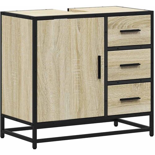 Maison Chic Kopalniška omarica za umivalnik - Umivalniška omarica sonoma 65x33x60 cm inž. les, (21758999) Cene
