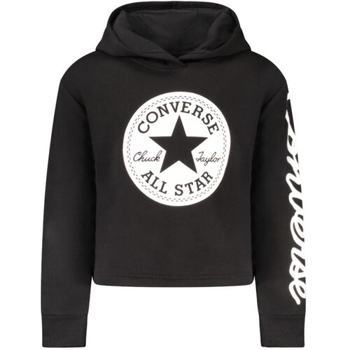 Converse Dječja Crna Hoodie s Patentnim Zatvaračem Cijene