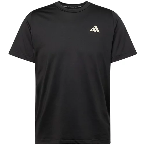 Adidas Funkcionalna majica 'Sports Club Graphic' bež / črna