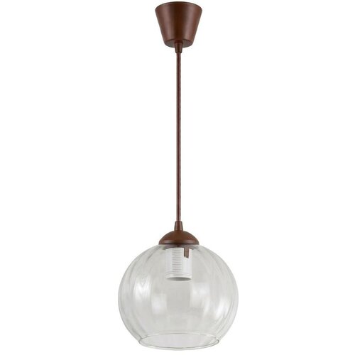 Brilagi LED luster na sajli RETRO GLASS 1xE27/60W/230V &amp;Oslash; 25 cm braon/prozirna Slike