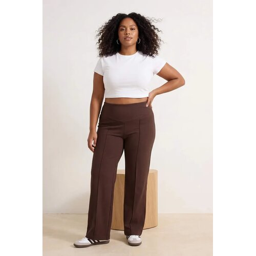 Trendyol Ženske pantalone TBBSS26AR00020, Braon Slike
