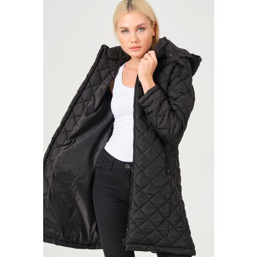 Dewberry Z6654 LADIES COAT-LIGHT BLACK Cijene
